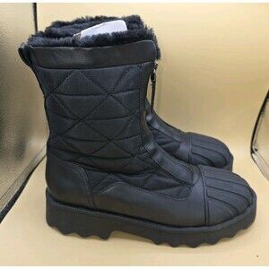 Aerosoles Solace Black Leather Ankle Booties 9M